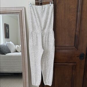 Women's Gray Terry cloth Jumpsuit
